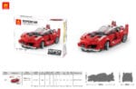 Supercar rouge briques de compétition - 151 pièces | Bricabrix – Image 2