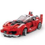 Supercar rouge briques de compétition - 151 pièces | Bricabrix