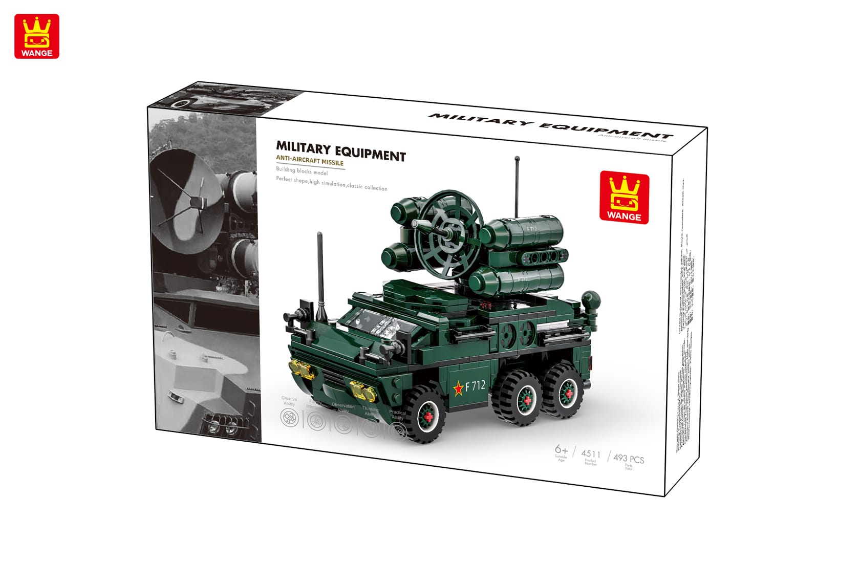 4511-wange-02 Véhicule militaire briques Missile - 493 pièces | Bricabrix – Image 3