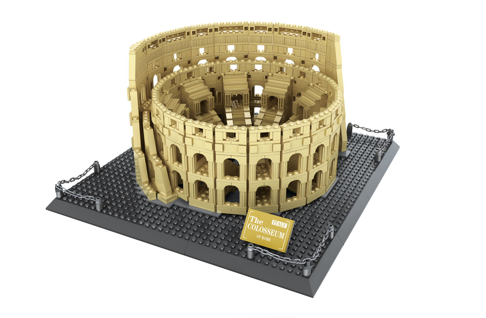 5225-wange-04 Colisée de Rome briques antique - 1758 pièces | Bricabrix – Image 1