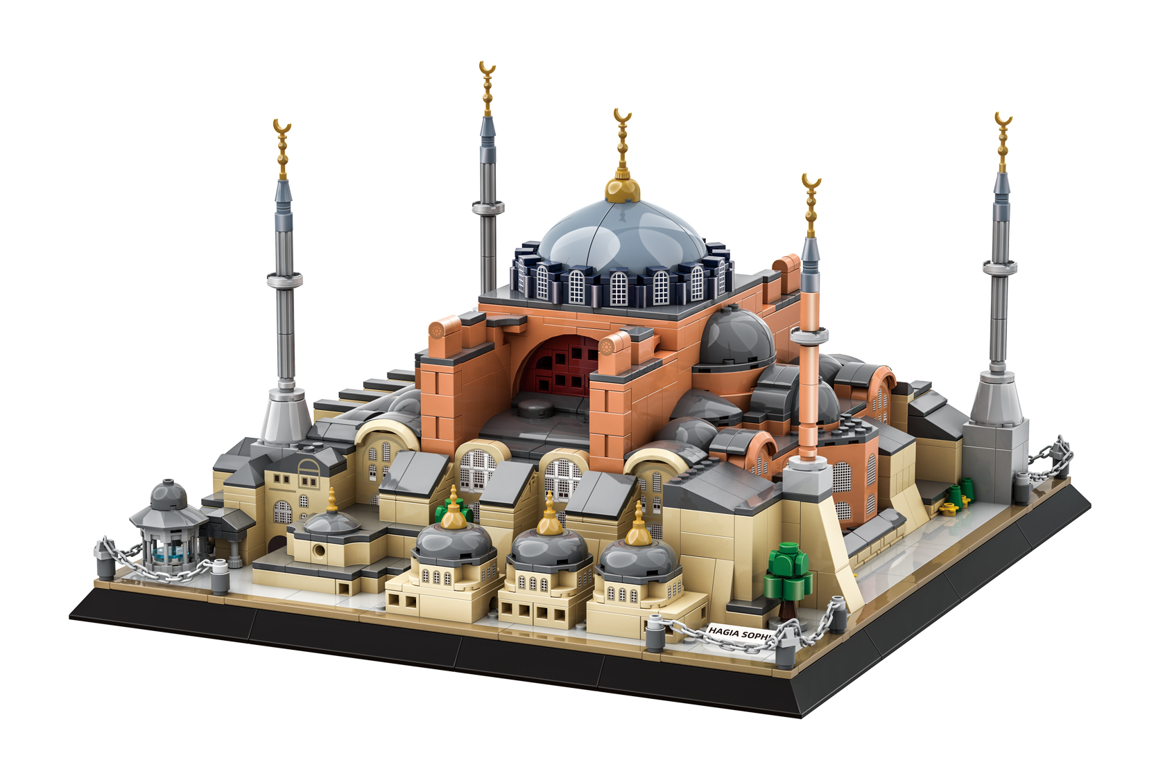 6237-wange-04 Mosquée Hagia Sofia maquette détaillée – 1434 pièces | Bricabrix – Image 1